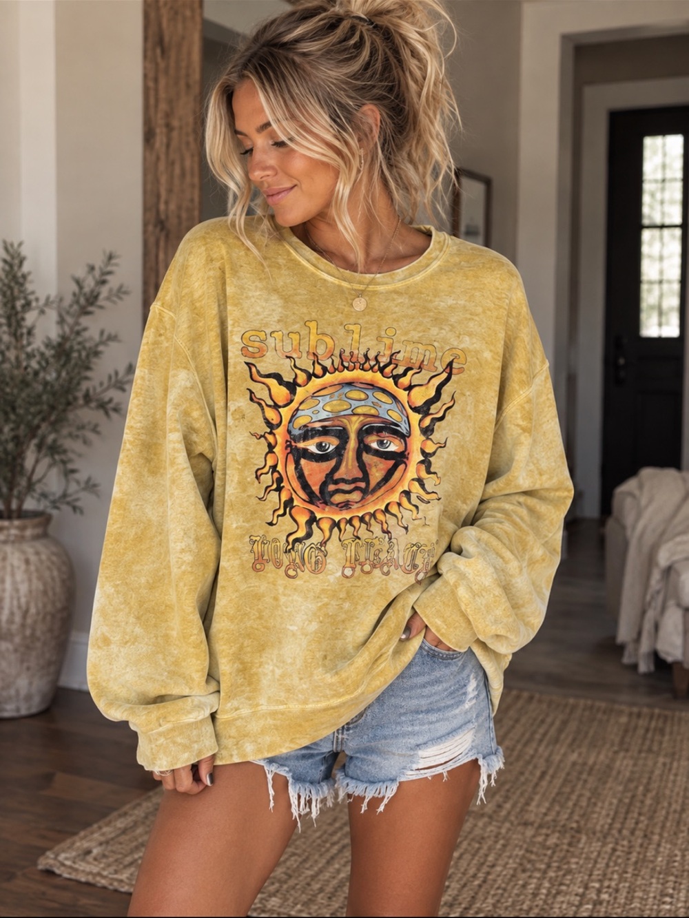 NWT Urban Outfitters Sublime Garment Died Sweatshirt